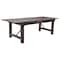 Flash Furniture Rectangle 40 in W, 96 in L, 30 in H, Pine Wood, Pinus Glabra, Steel, Mahogany XA-F-96X40-MG-GG - alternate 9